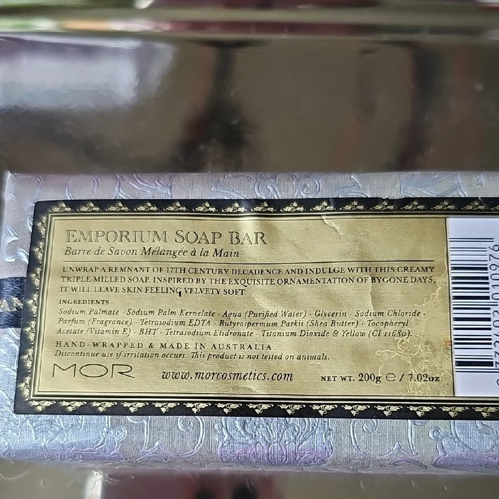 Vintage New MOR Cosmetics Frangipani Tiare Flower Emporium Soap Bar 7.02 oz
